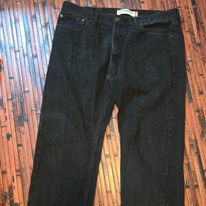 Men's NEW LEVI'S Black Straight Fit 505 JEANS Size 38/30